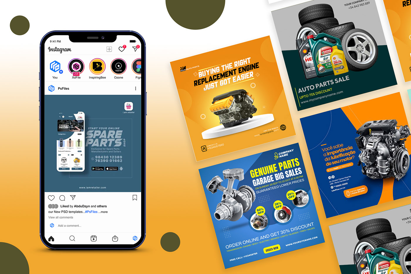 Auto Parts Social Media